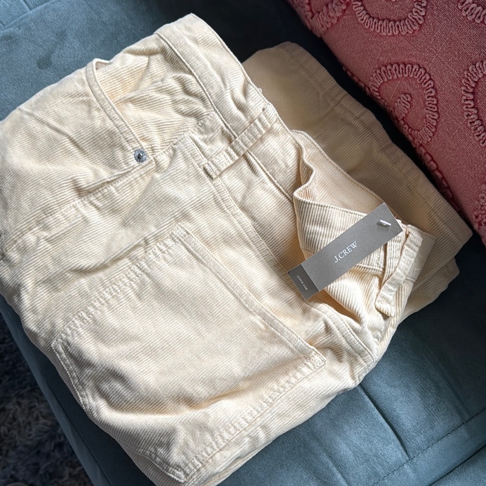 J.Crew Cream Corduroy Pants
